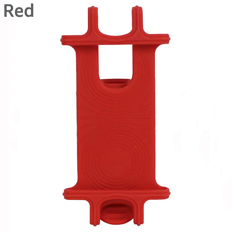Soporte universal de silicona para celular, ideal para motos y bicicletas. Ajuste seguro al manillar y compatible con iPhone, Xiaomi y todos los smartphones. ¡Resistente, flexible y perfecto para tus recorridos!